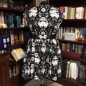 Hand made sugar skull storm trooper dress